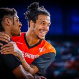 1. Basketball Bundesliga, easyCredit BBL, Saison 2023/2024, Herren, Playoffs, Viertelfinale, Spiel 4, 23.05.2024, RASTA Vechta -  NINERS Chemnitz