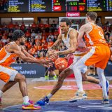 1. Basketball Bundesliga, easyCredit BBL, Saison 2023/2024, Herren, Playoffs, Viertelfinale, Spiel 4, 23.05.2024, RASTA Vechta -  NINERS Chemnitz