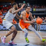 1. Basketball Bundesliga, easyCredit BBL, Saison 2023/2024, Herren, Playoffs, Viertelfinale, Spiel 4, 23.05.2024, RASTA Vechta -  NINERS Chemnitz