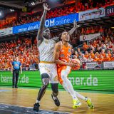 1. Basketball Bundesliga, easyCredit BBL, Saison 2023/2024, Herren, Playoffs, Viertelfinale, Spiel 4, 23.05.2024, RASTA Vechta -  NINERS Chemnitz