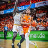 1. Basketball Bundesliga, easyCredit BBL, Saison 2023/2024, Herren, Playoffs, Viertelfinale, Spiel 4, 23.05.2024, RASTA Vechta -  NINERS Chemnitz