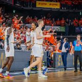 1. Basketball Bundesliga, easyCredit BBL, Saison 2023/2024, Herren, Playoffs, Viertelfinale, Spiel 4, 23.05.2024, RASTA Vechta -  NINERS Chemnitz