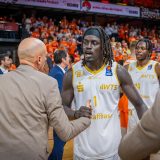 1. Basketball Bundesliga, easyCredit BBL, Saison 2023/2024, Herren, Playoffs, Viertelfinale, Spiel 4, 23.05.2024, RASTA Vechta -  NINERS Chemnitz