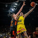 1. Basketball Bundesliga, easyCredit BBL, Saison 2025/2026, Herren, Hauptrunde, 23. Spieltag, 08.03.2026, EWE Baskets Oldenburg - RASTA Vechta