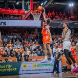 1. Basketball Bundesliga, easyCredit BBL, Saison 2025/2026, Herren, Hauptrunde, 31. Spieltag, 24.04.2026, RASTA Vechta - Löwen Braunschweig