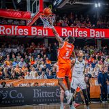 1. Basketball Bundesliga, easyCredit BBL, Saison 2025/2026, Herren, Hauptrunde, 31. Spieltag, 24.04.2026, RASTA Vechta - Löwen Braunschweig
