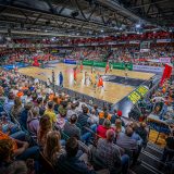 1. Basketball Bundesliga, easyCredit BBL, Saison 2025/2026, Herren, Hauptrunde, 31. Spieltag, 24.04.2026, RASTA Vechta - Löwen Braunschweig