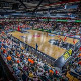 1. Basketball Bundesliga, easyCredit BBL, Saison 2025/2026, Herren, Hauptrunde, 31. Spieltag, 24.04.2026, RASTA Vechta - Löwen Braunschweig
